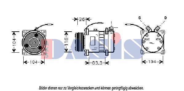 AKS DASIS kompresorius, oro kondicionierius 850446N